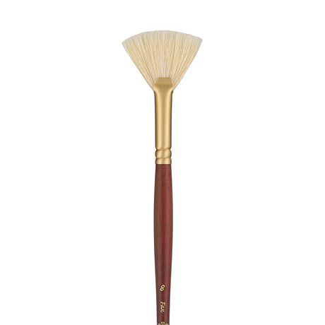 PANART PROFESSIONAL BRISTLE FAN LONG HANDLE BRUSH 2301-8