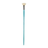 PANART VEGAN SYNTHETIC BRISTLE FAN LONG HANDLE BRUSH 7802-4