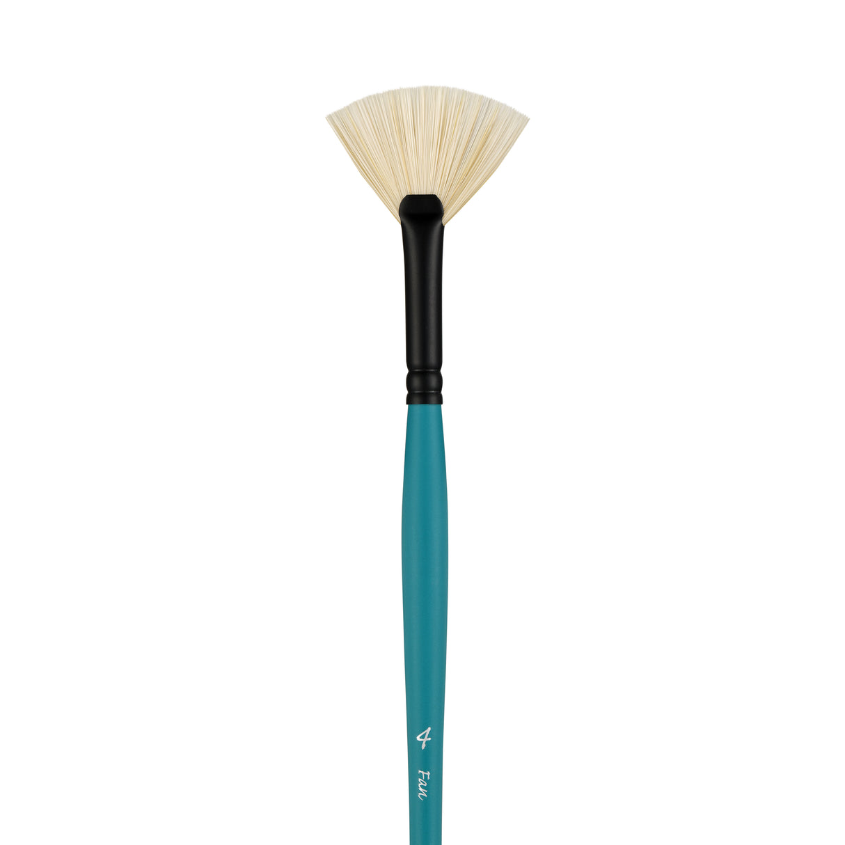 PANART VEGAN SYNTHETIC BRISTLE FAN LONG HANDLE BRUSH 7802-4