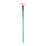 PANART VEGAN SYNTHETIC BRISTLE FAN LONG HANDLE BRUSH 7802-8