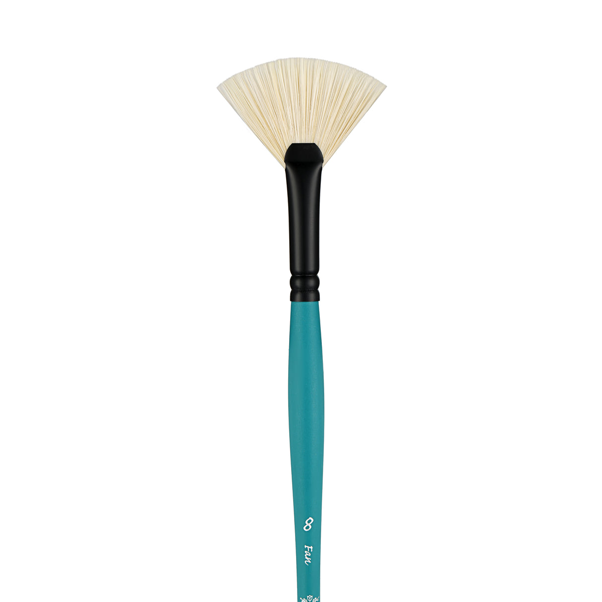 PANART VEGAN SYNTHETIC BRISTLE FAN LONG HANDLE BRUSH 7802-8