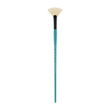 Panart Vegan Synthetic Bristle Fan Long Handle Brushes - 7802