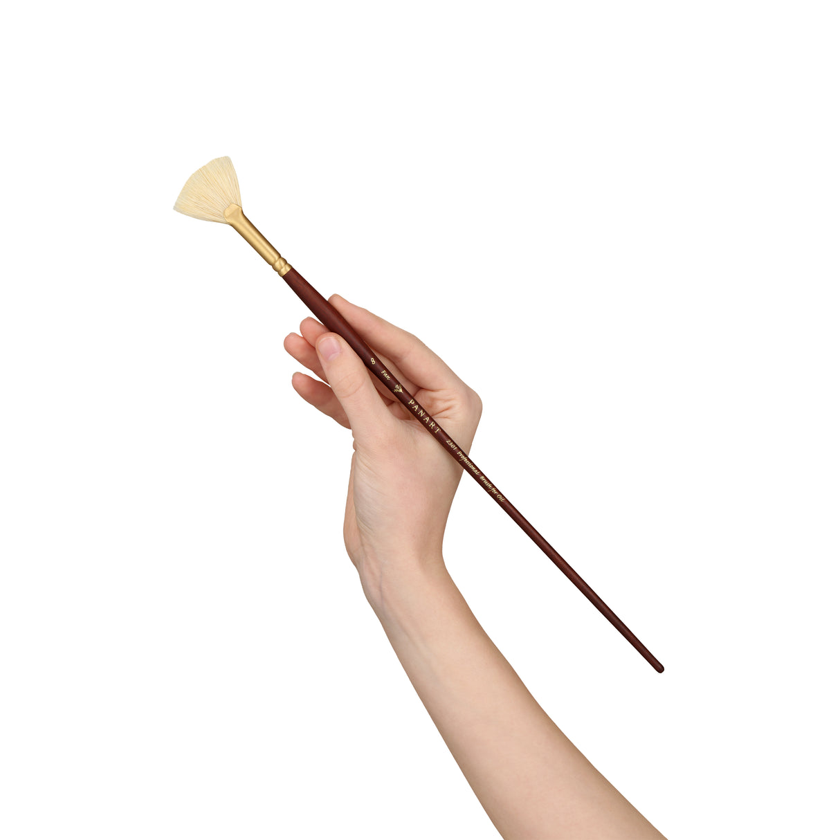 PANART PROFESSIONAL BRISTLE FAN LONG HANDLE BRUSH 2301-8