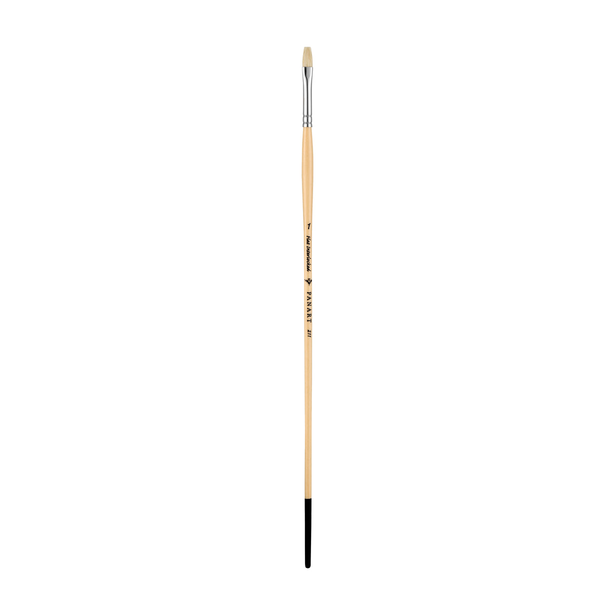 Panart White Bristle Long Handle Flat Brushes - 211