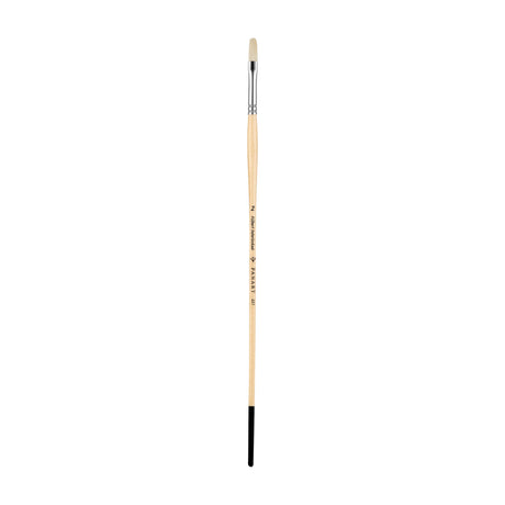 Panart White Bristle Long Handle Filbert Brushes - 221