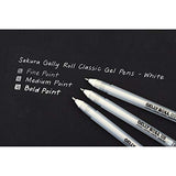 SAKURA GELLY ROLL WHITE 3-PEN SET