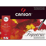 Canson Block Figueras 24X33 cm 10F Canvas grain 290G (OIL PAD)