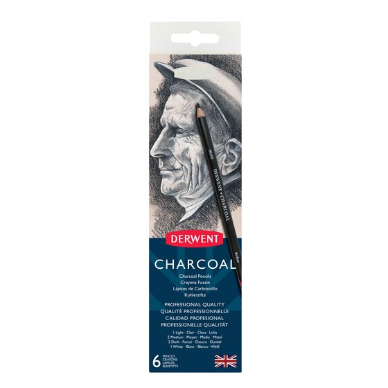 Derwent Charcoal Pencils 6 Tin