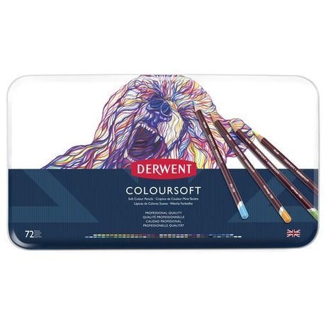 Derwent Coloursoft Pencils 72 Tin