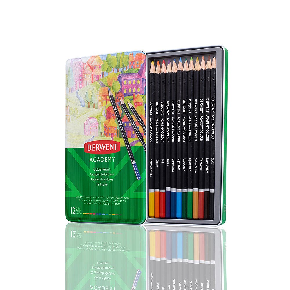 Derwent Academy Colour Pencils 12 Pack