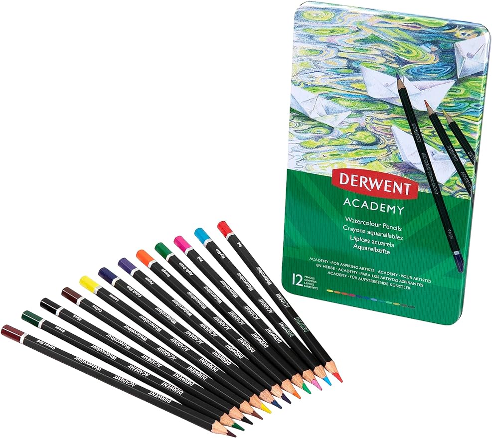 Derwent Academy Watercolour 12 Tin