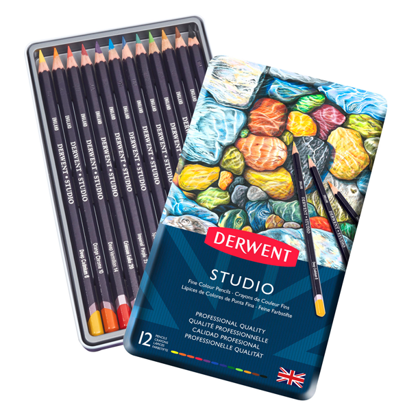 Derwent Studio Pencils Pack of 12
