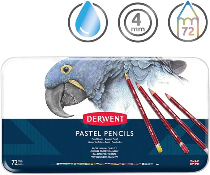 Derwent Pastel Pencils 72 Colour Tin