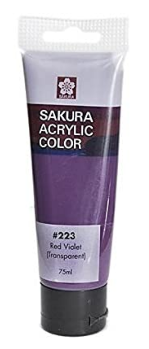 SAKURA ACRYLIC COLORS 75ML TUBE