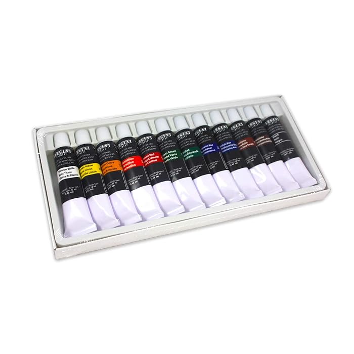 Sargent Art Acrylic Tube Paint Set (23-0501)-12x12ml Multicolour
