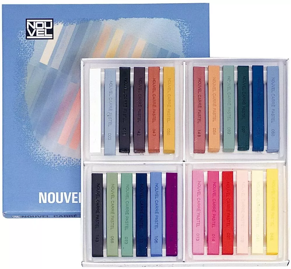 Sakura Nouvel Carre Pastels Set of 24: Vibrant Colors for Artistic Creativity
