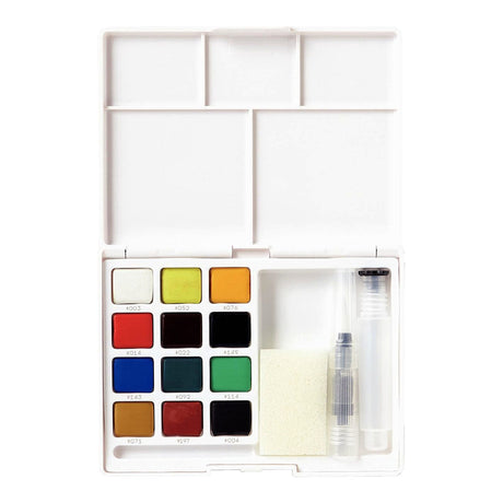 Sakura Koi Water Colour, 12-Color Set with Brush