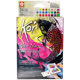 Sakura Koi Metallic, Pearlescent & Fluorescent Watercolors (Set of 24)