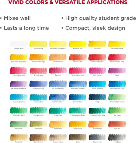 Sakura KOI Watercolor Pocket Field Sketch Box - 48 Color Set