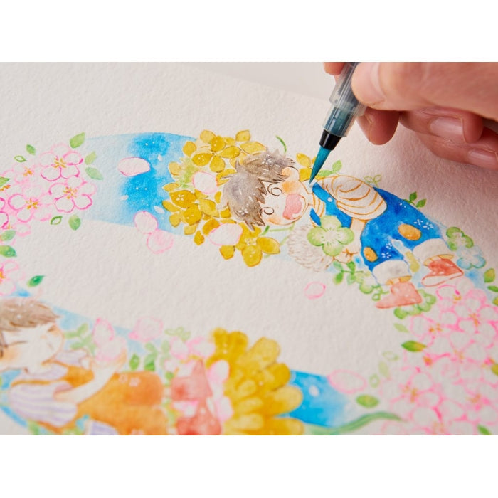 Sakura Koi Water Colour, 12-Color Set with Brush
