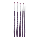 PANART TWO TONE SYNTHETIC SH BRUSH SET OF 5 PCS- TT-06 (R-6 F-2,4,6,8)
