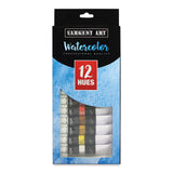 Sargent Art 23-0701 Tube Watercolors Set, Premium,Assorted, 0.40 Fl Oz (Pack Of 12)