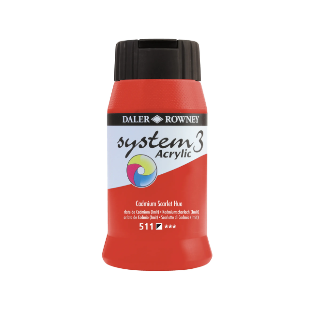 Daler Rowney System3 Acrylic Colours - 500ml
