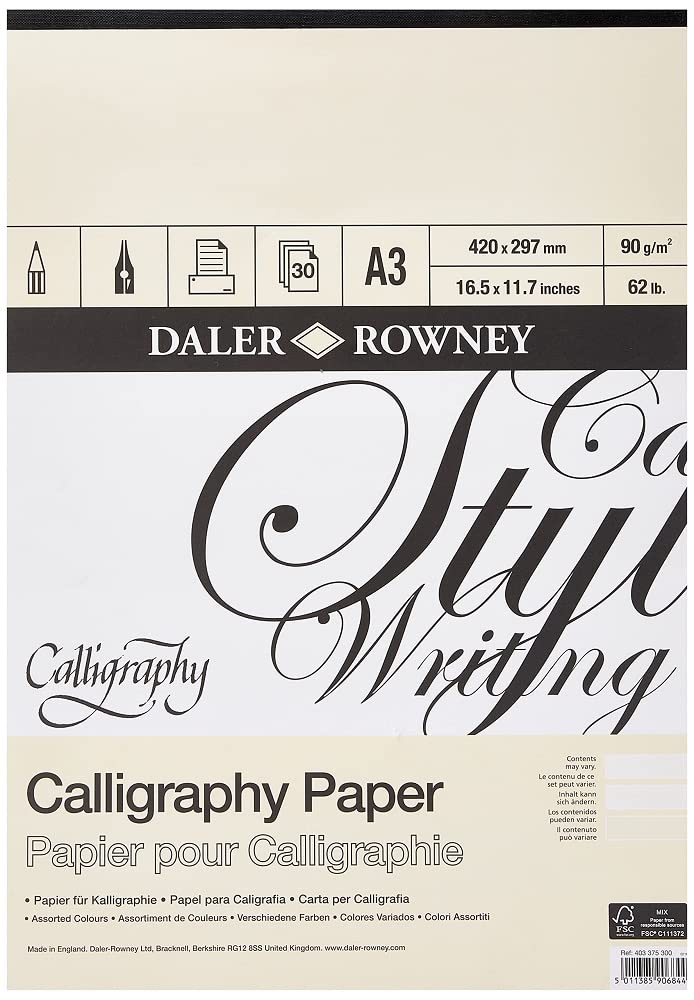 Daler Rowney Calligraphy Pad A3