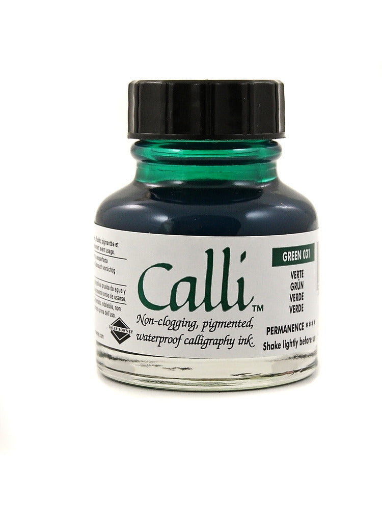 Daler Rowney Calli Calligraphy Ink 29.5ml Jet Green
