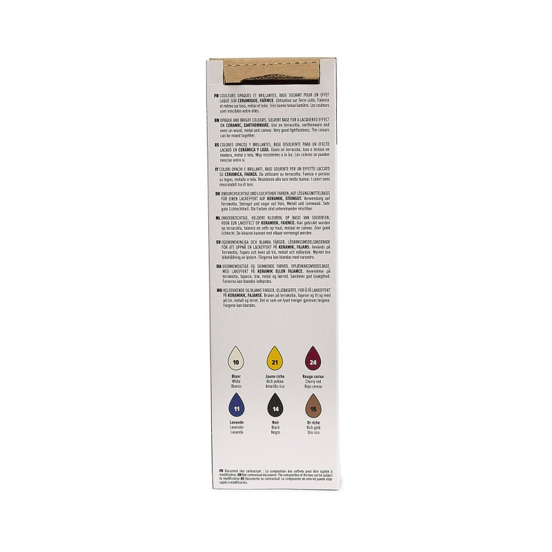 PEBEO CERAMIC PAINT INITIAL SET  6X20ML