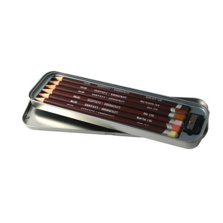 Derwent Coloursoft Skintones Colouring Pencils 6 Tin