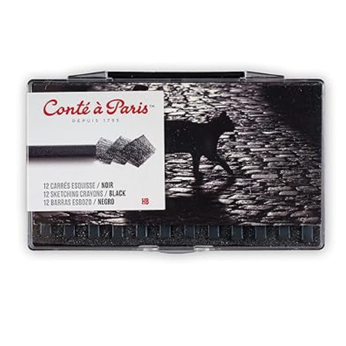 Conté à Paris Esquisse Carré Black HB Set