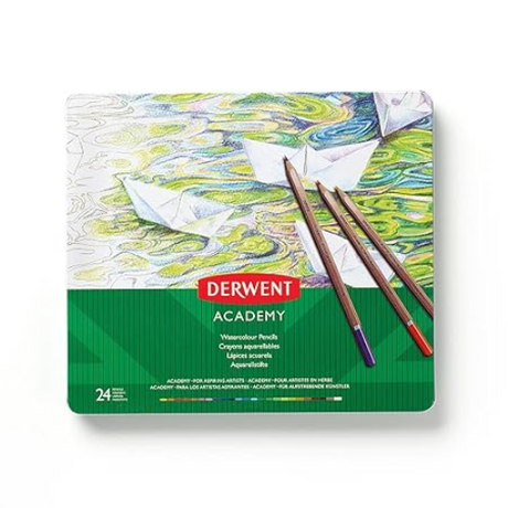 Derwent Watercolor Pencil Tin Of 24