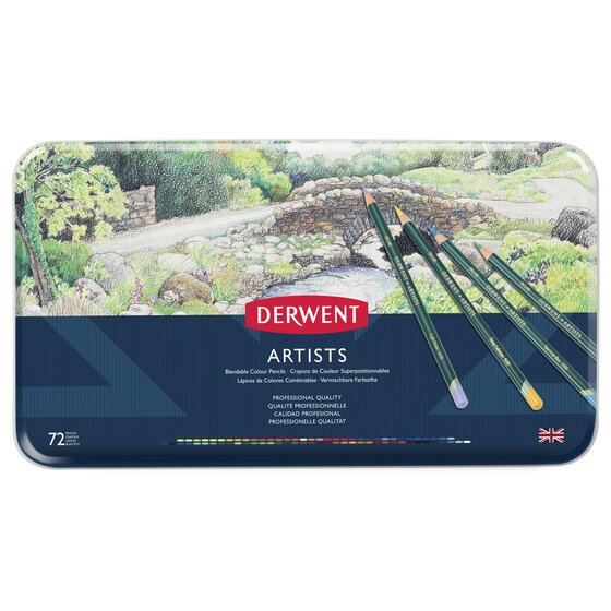 Derwent Artists Pencils Tin Of 72