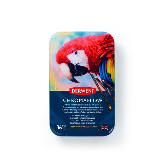 Derwent Chromaflow Pencils Tin of 36