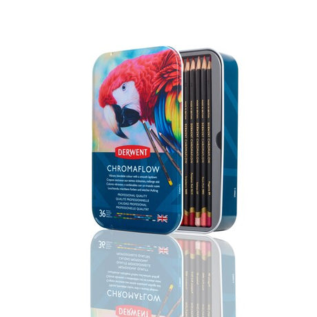 Derwent Chromaflow Pencils Tin of 36