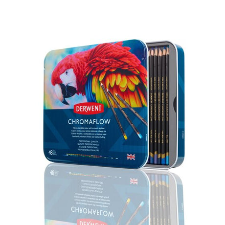 Derwent Chromaflow Pencils Tin Of 48