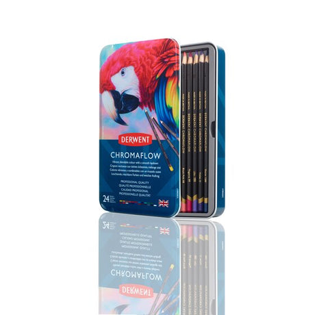 Derwent Chromaflow Pencils Tin Of 24