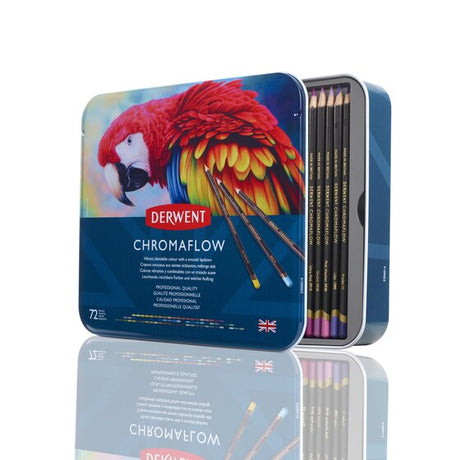 Derwent Chromaflow Pencils Tin Of 72