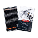 Derwent Graphic Soft Sketch Pencils 12 Tin