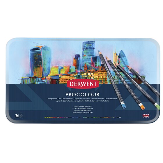 Derwent Procolour Pencils 36 Tin
