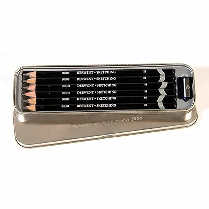Derwent Sketching Pencil Tin Of 6