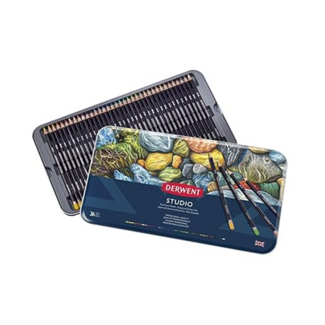 Derwent Studio Pencils Tin Of 36