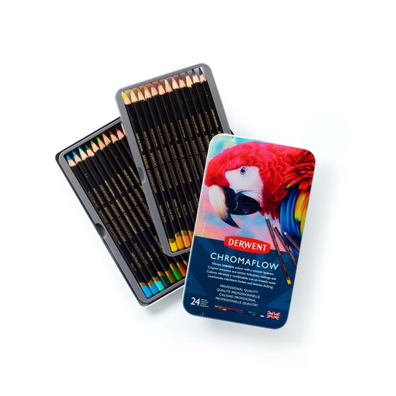 Derwent Chromaflow Pencils Tin Of 24