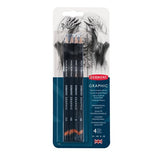 Derwent Graphic Medium Sketching Pencils – Blister Pack of 4, Sketching & Drawing Set
