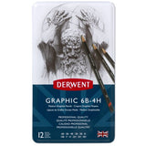 Derwent Graphic Medium Pencils 12 Tin