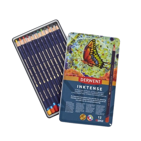 Derwent Inktense Pencils - 12 Pcs