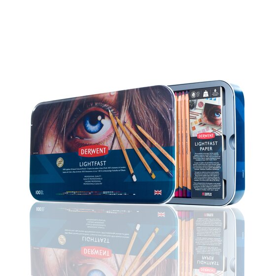 Derwent Lightfast Pencils Tin Of 100
