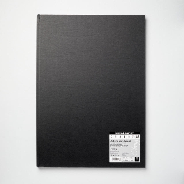Daler Rowney Ebony Hardback Sketch Book Portrait A3