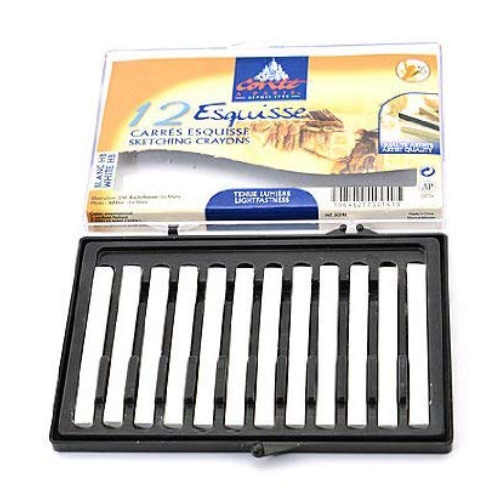 Colart Conte a Paris Esquisse Carre Set White HB